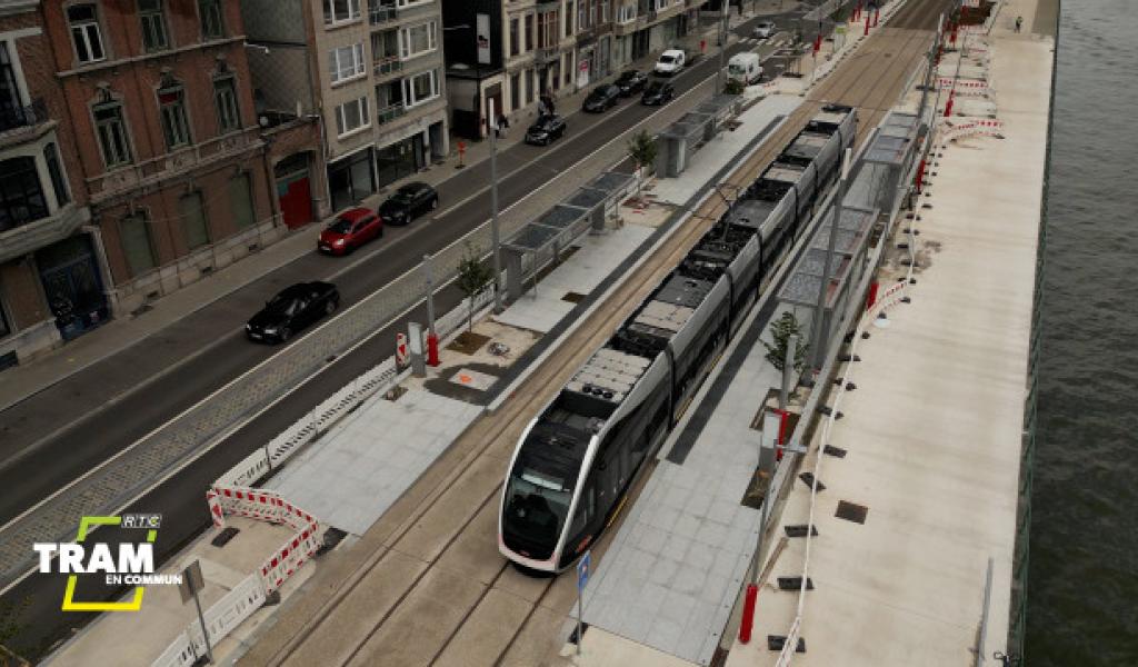 Tram  : survol intégral de la ligne, le nouveau visage de Liège