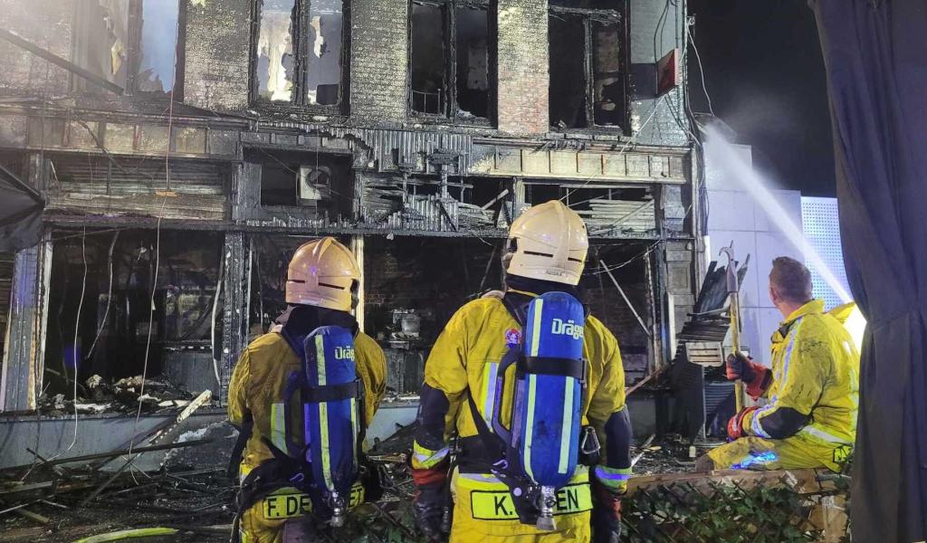 Incendie d'un café cette nuit à Herstal