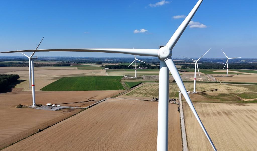 Cinq éoliennes inaugurées à Engis