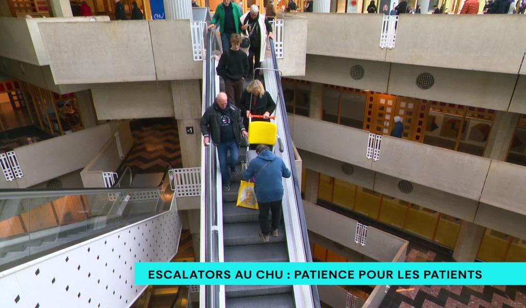 CHU : les escalators vont être remplacés