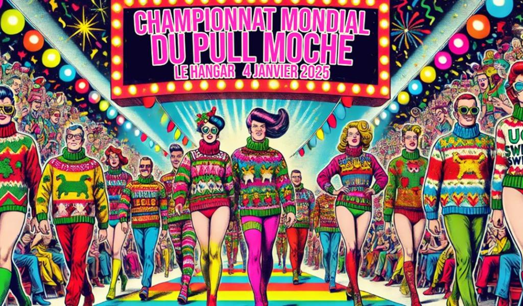 Championnat mondial du pull moche à l'ASBL Le Hangar