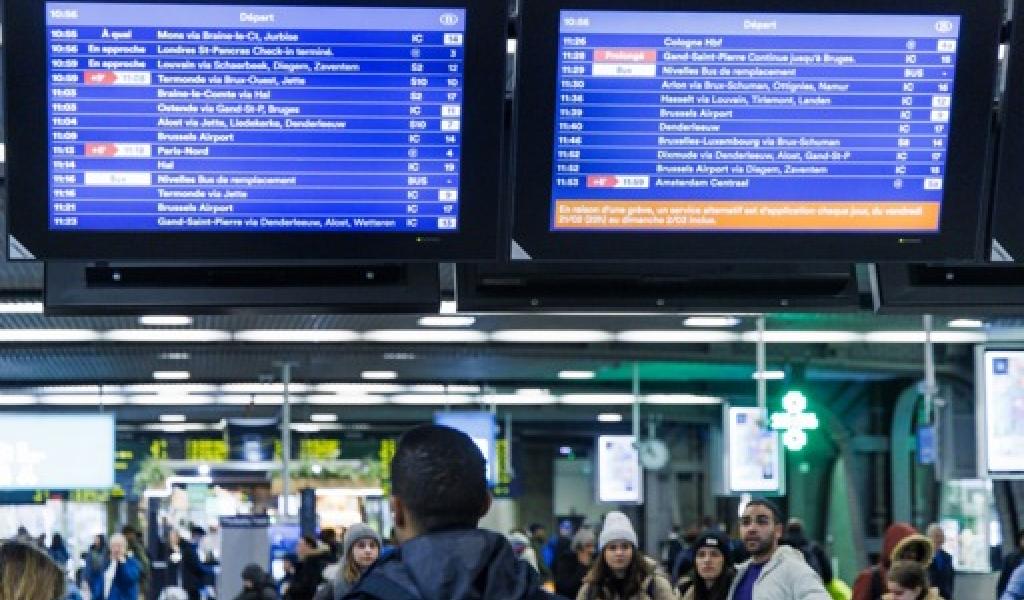 SNCB : Grève de 9 jours, la moitié des trains IC circuleront jeudi 27 février