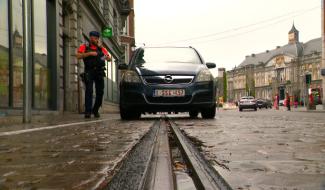 Le parking sauvage sur le passage du Tram : c'est fini 