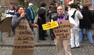 Budget 2025 de la FWB : les étudiants du qualifiant manifestent leur mécontentement