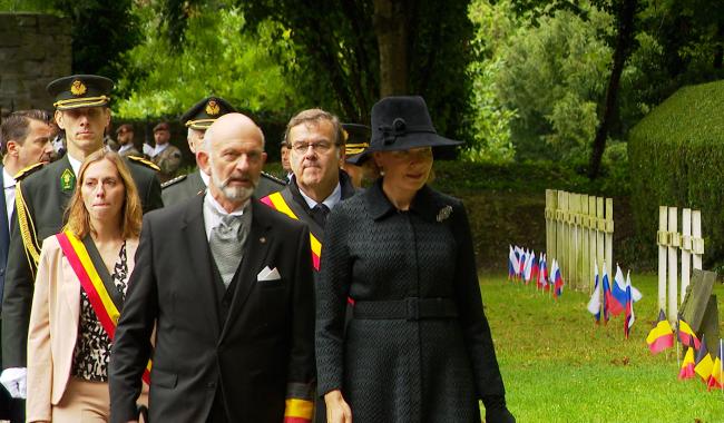 La Reine Mathilde à l' Enclos des Fusillés