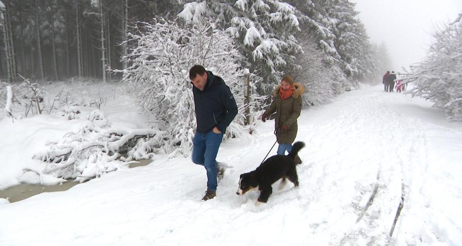 La neige s'invite par surprise pour débuter l'année