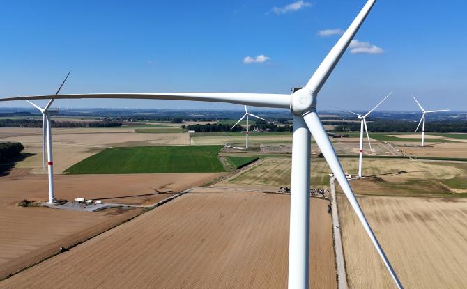 Cinq éoliennes inaugurées à Engis