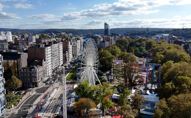 Ouverture de la 164ème foire d'octobre à Liège