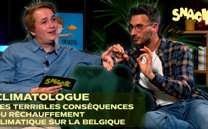 Snack : Le climatologue Sébastien Doutreloup nous dresse le portrait de la Belgique du réchauffement climatique