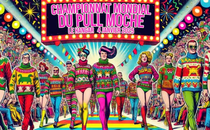 Championnat mondial du pull moche à l'ASBL Le Hangar