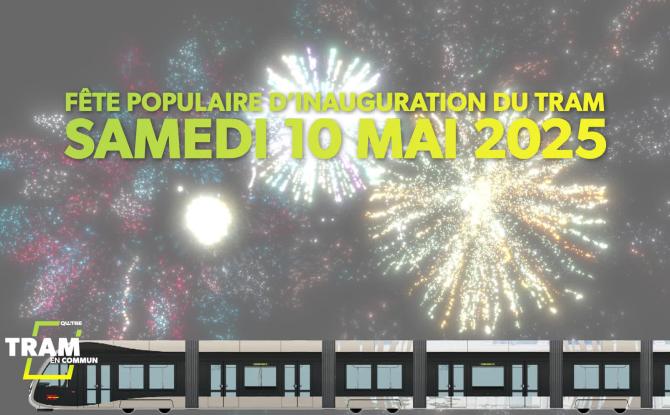 Tram en commun S7#15 : Marche à blanc, lancement commercial et fête populaire